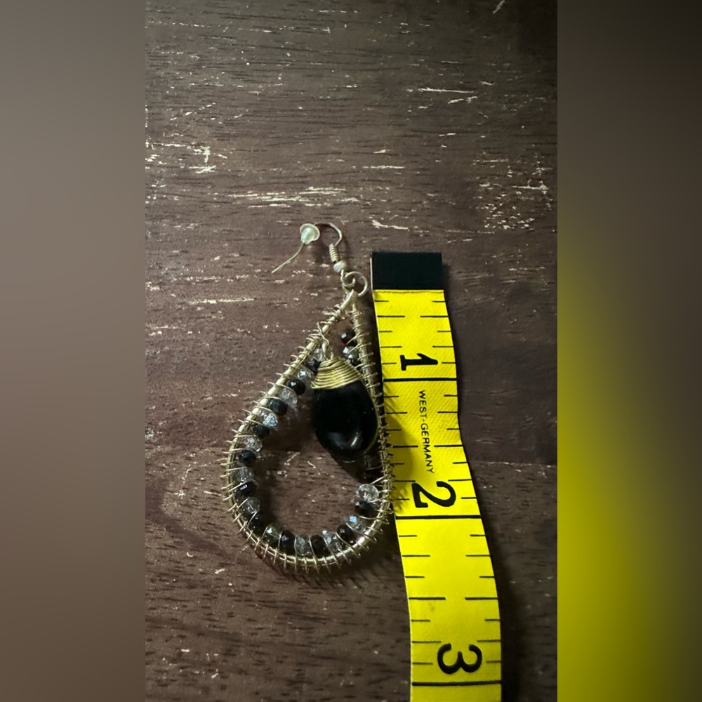Black Onyx Earrings - Picture 3 of 3